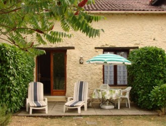 Patio in front of Porthos