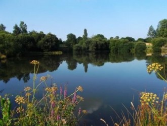 the larger lake